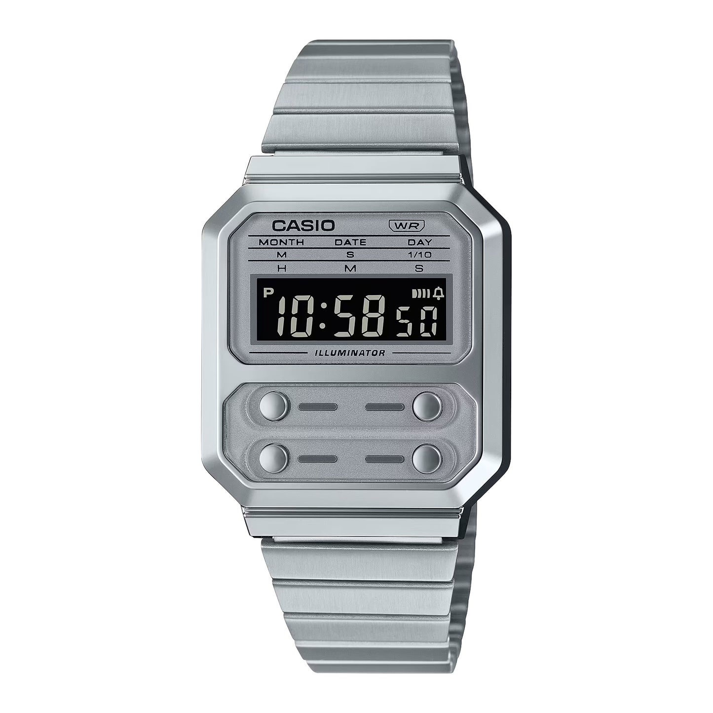 CASIO A100WE-7B A100WE A100 MONOCHROME DIGITAL WATCH