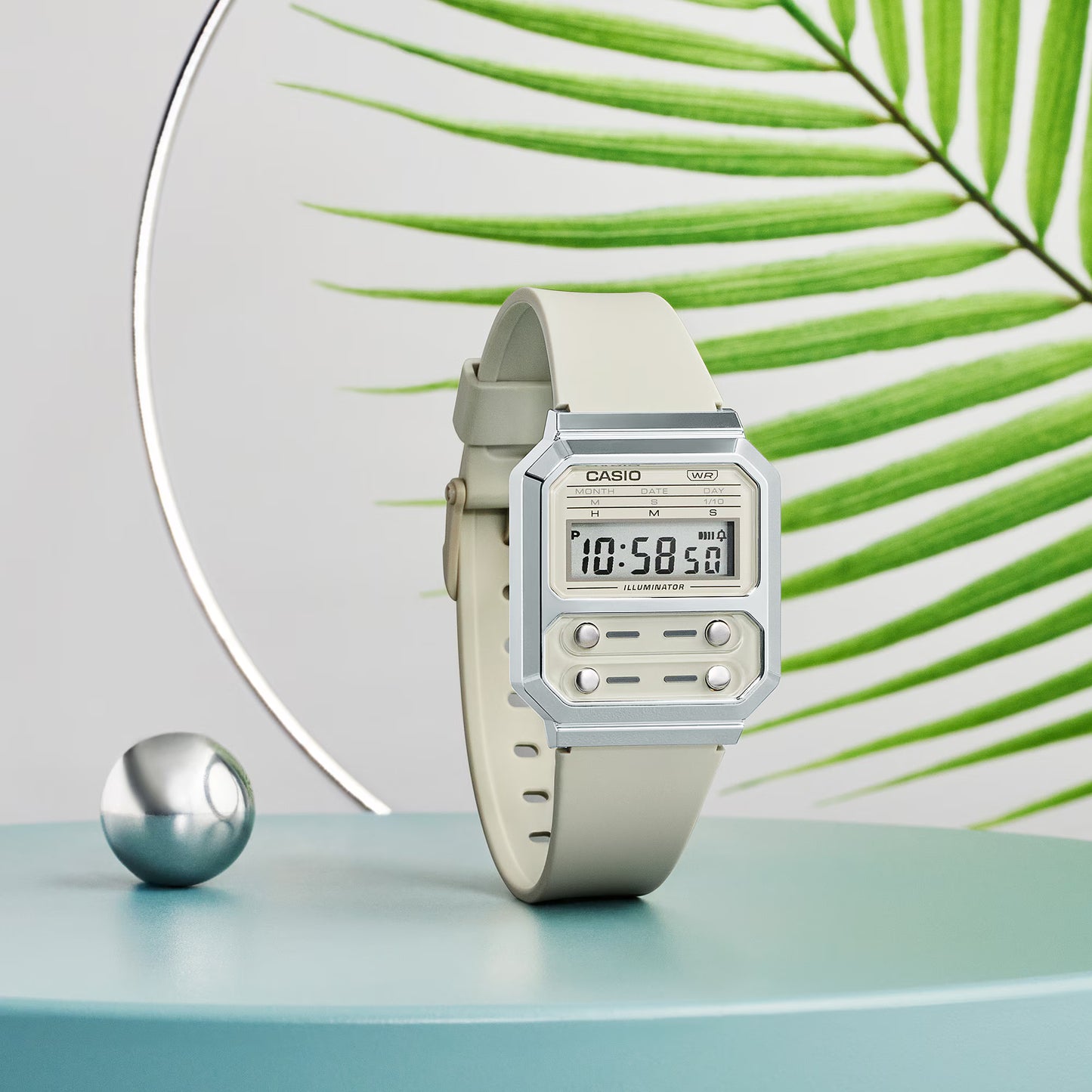 CASIO A100WEF-8A A100WEF A100 WHITE DIGITAL WATCH
