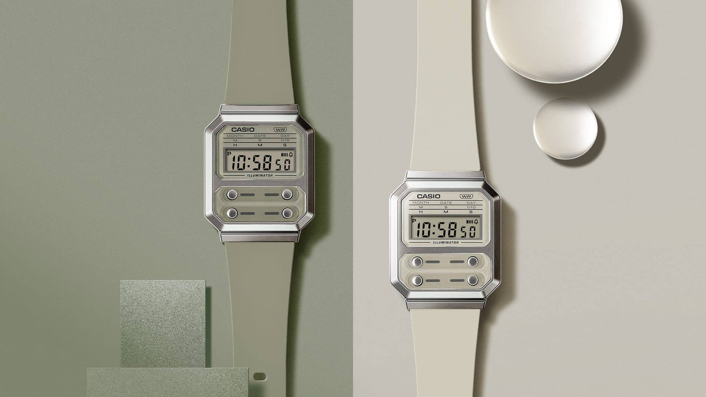CASIO A100WEF-8A A100WEF A100 WHITE DIGITAL WATCH