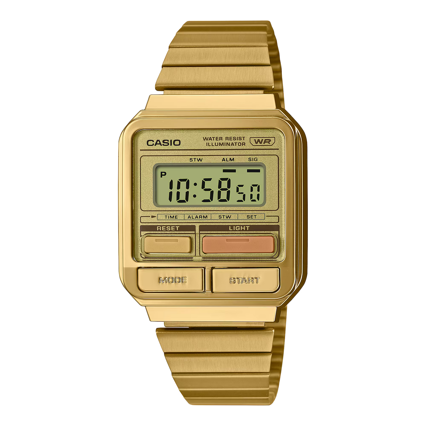 CASIO A120WEG-9AVT A120WEG A120 VINTAGE GOLD DIGITAL WATCH