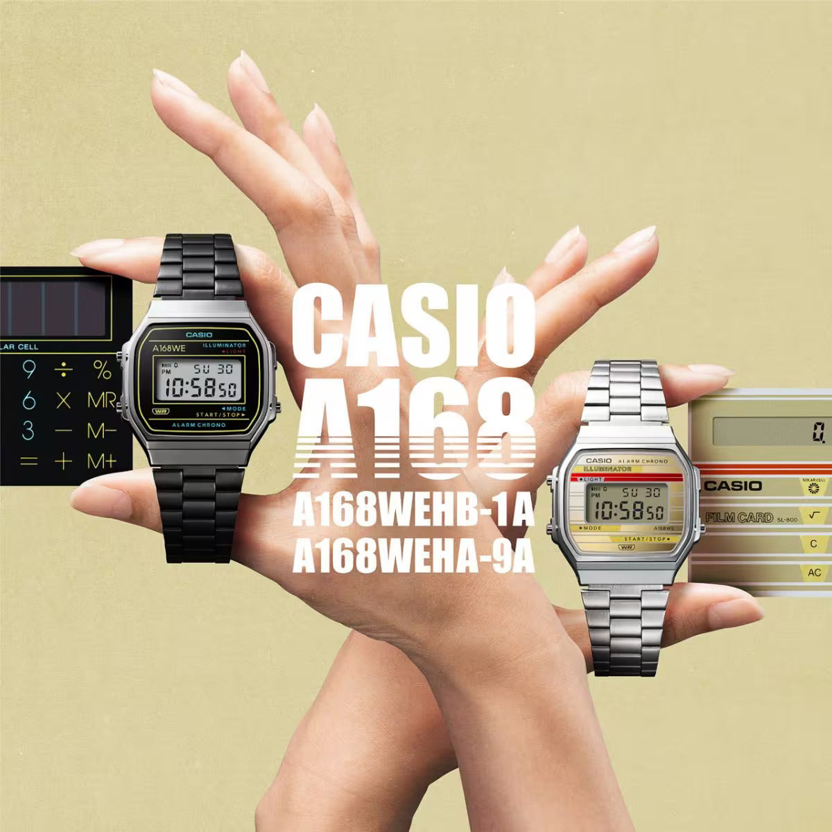 CASIO A168WEHB-1A A168WEHB A168 VINTAGE SERIES DIGITAL WATCH