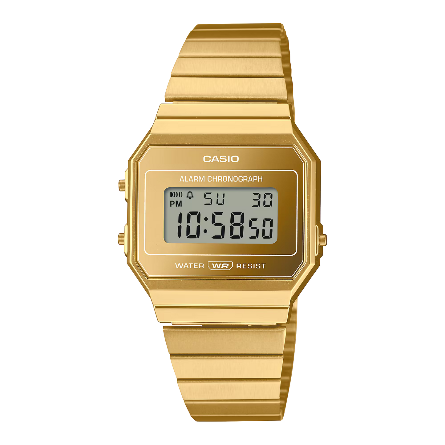 CASIO A700WEVG-9A A700WEVG GOLD-TONE / STEEL DIGITAL WATCH