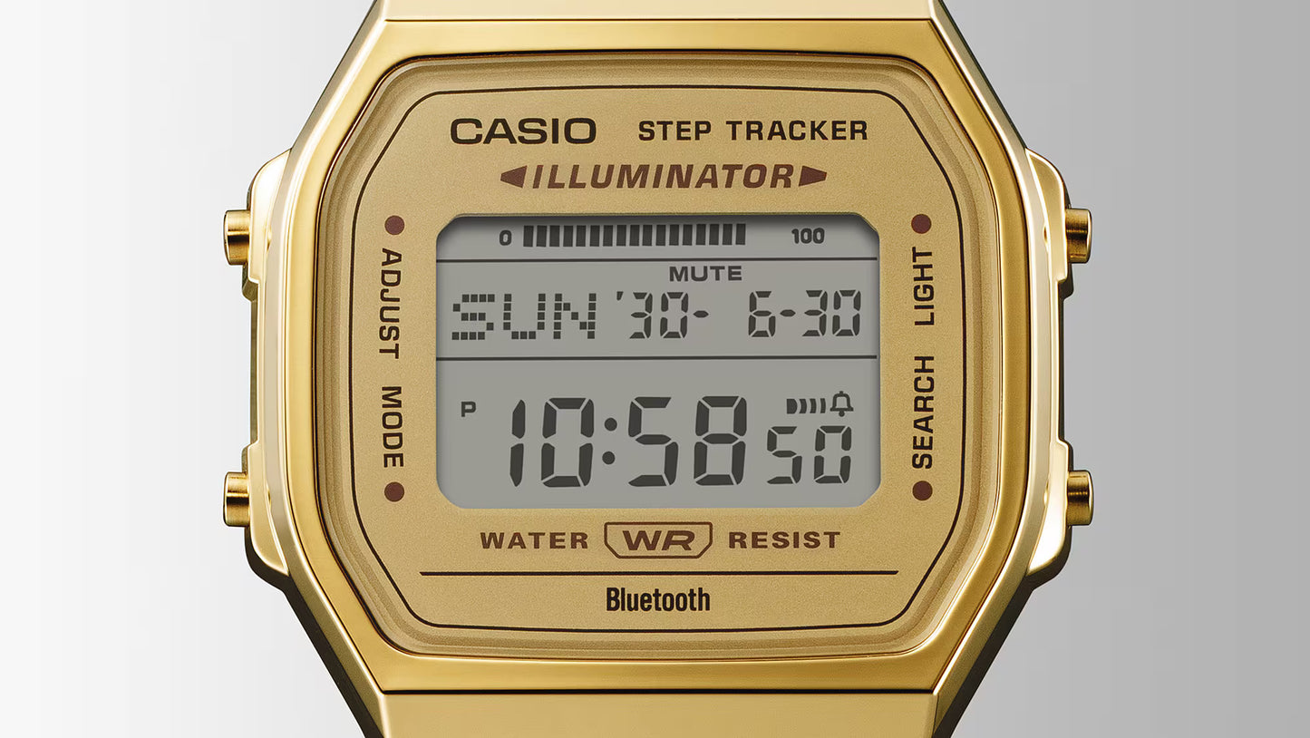 CASIO ABL-100WEG-9A ABL100WEG GOLD BLUETOOTH DIGITAL WATCH