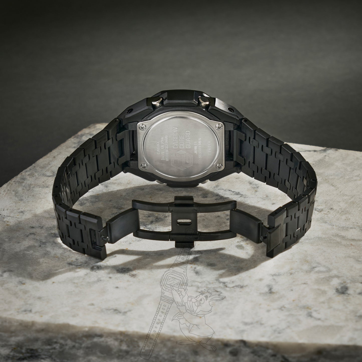 CASIOAK BLACKOUT GSHOCK MOD GA2100 GA-2100 MEN'S WATCH