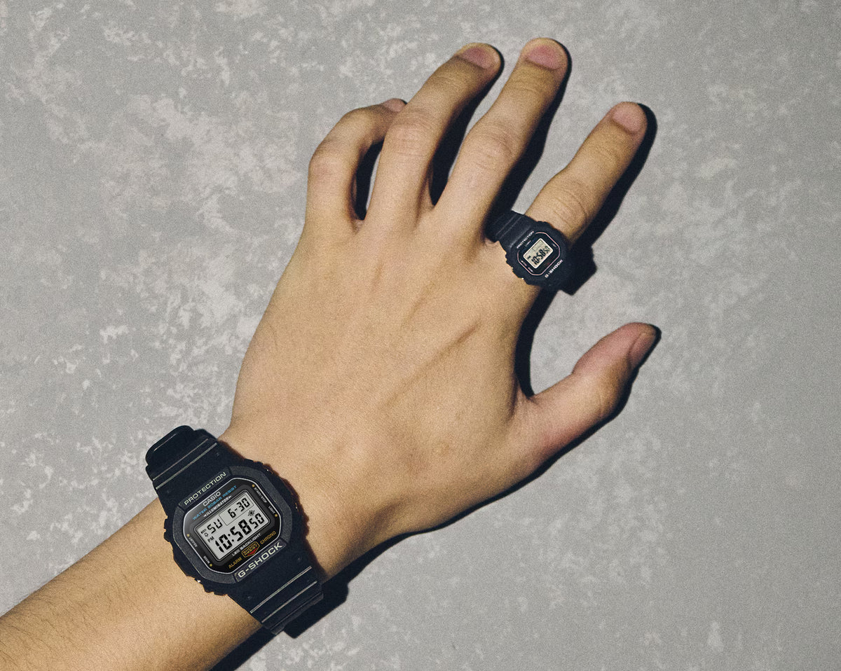 CASIO G-SHOCK NANO DWN5600-4 RED DIGITAL RING WATCH
