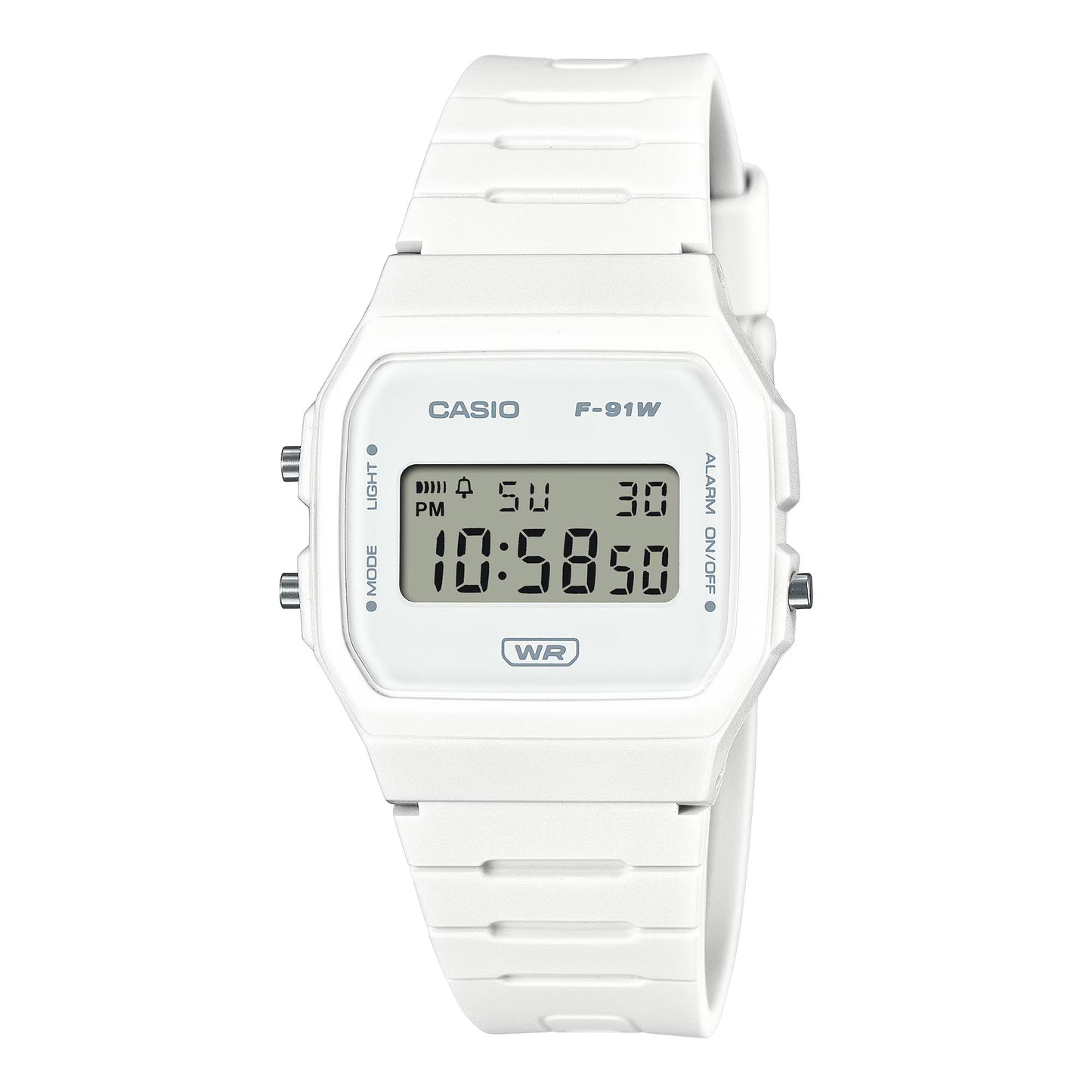 CASIO F91WB-7A F-91WB-7A WHITE DIGITAL WATCH