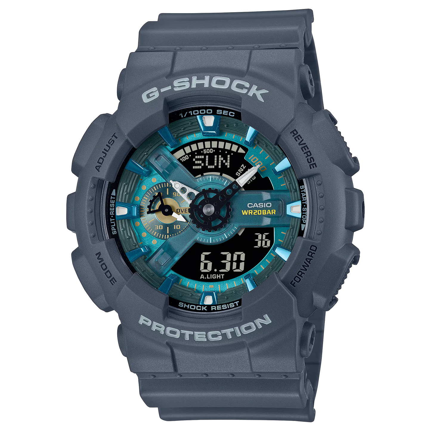 CASIO G-SHOCK GA-110AS-2A OASIS BLUE DIAL A/D MEN'S WATCH