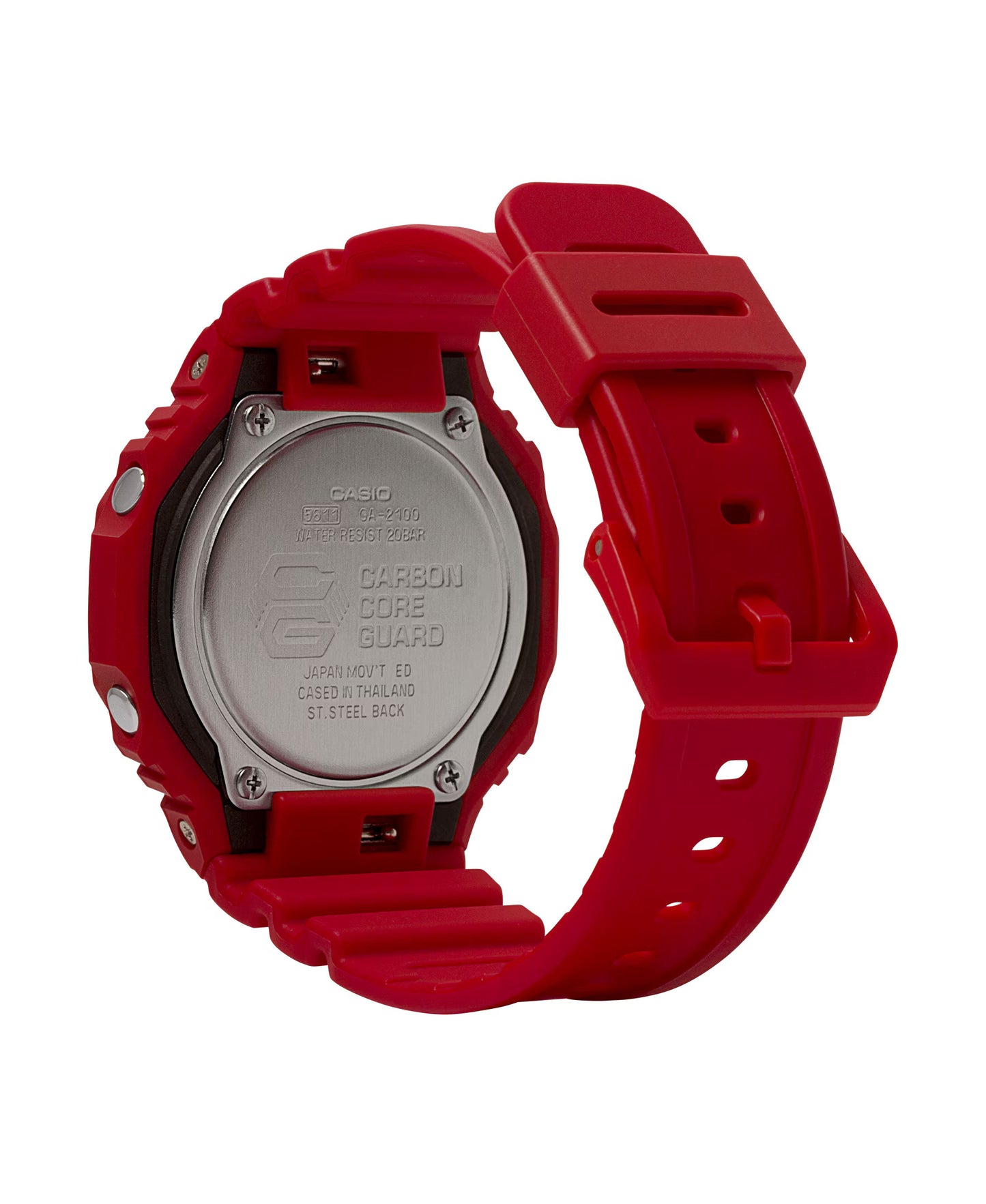 CASIO G-SHOCK GA2100-4A RED MEN'S WATCH