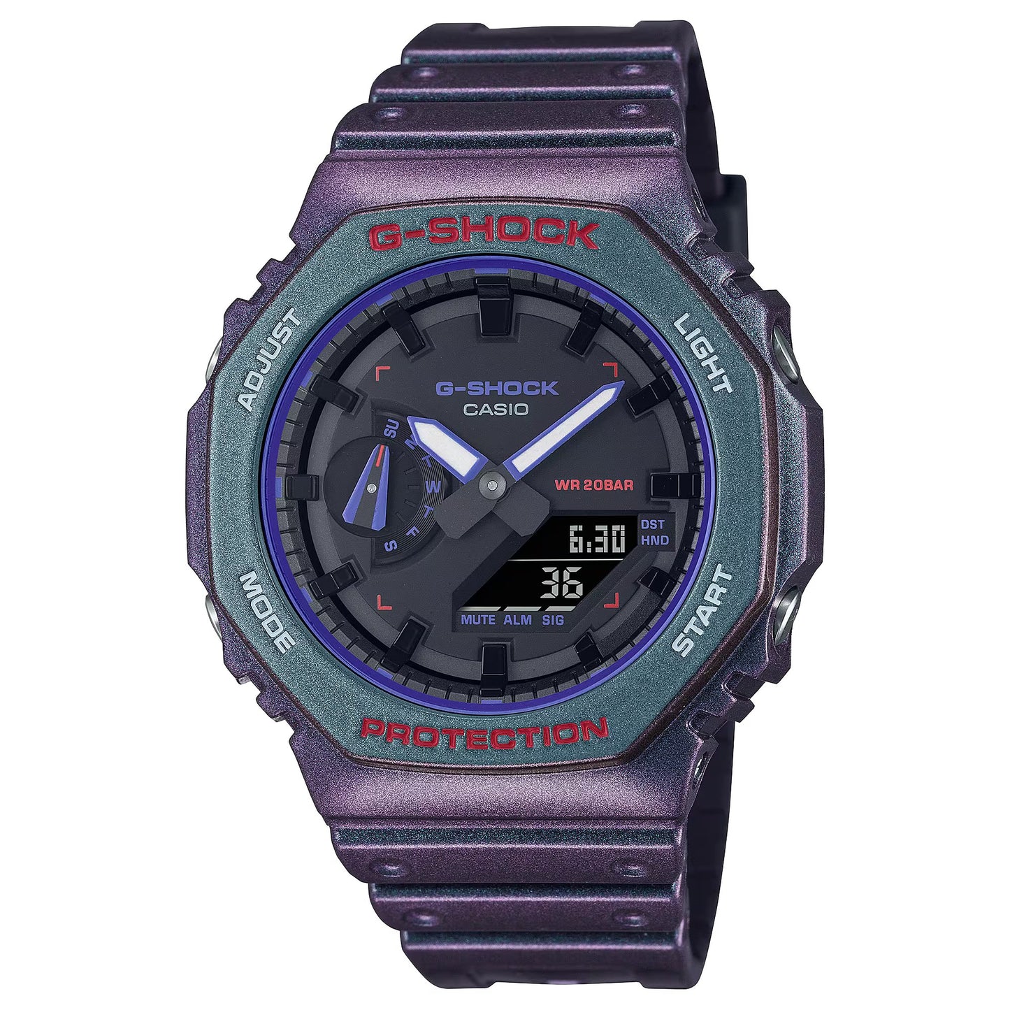 CASIO G-SHOCK GA-2100AH-6A "CASIOAK" MULTI-COLOR A/D WATCH