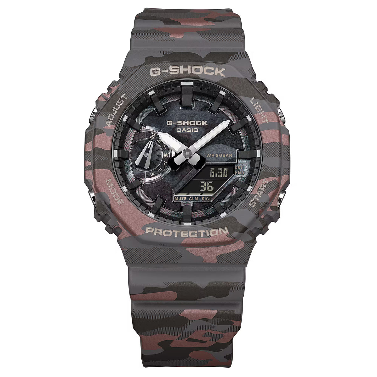 CASIO G-SHOCK GA-2100CMD-8A CAMOUFLAGE CAMO DIAL A/D WATCH
