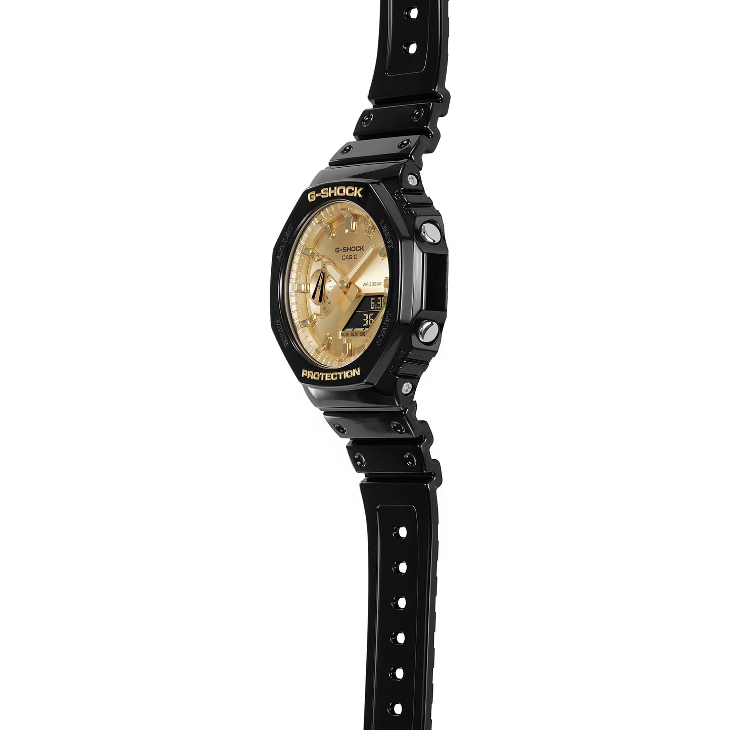 CASIO G-SHOCK GA-2100GB-1A "CASIOAK" GOLD A/D WATCH