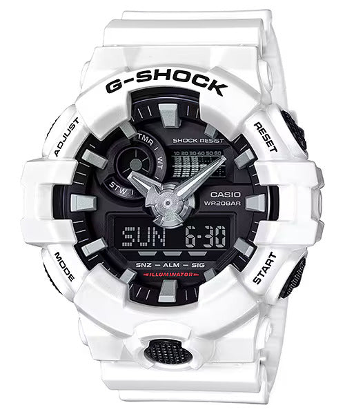 CASIO G-SHOCK GA-700-7A WHITE A/D WATCH