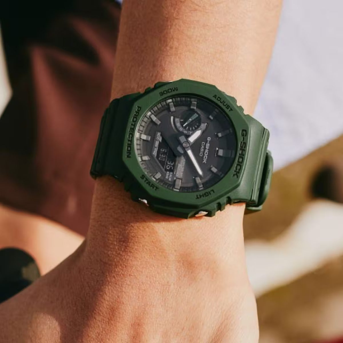 CASIO G-SHOCK GA-B2100-3A "CASIOAK" GREEN SOLAR BLUETOOTH A/D WATCH
