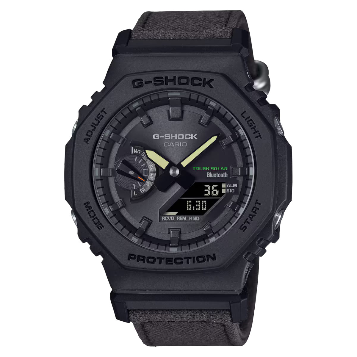CASIO G-SHOCK GA-B2100CT-1A5 BLACK SOLAR / BLUETOOTH FABRIC BAND MEN'S WATCH