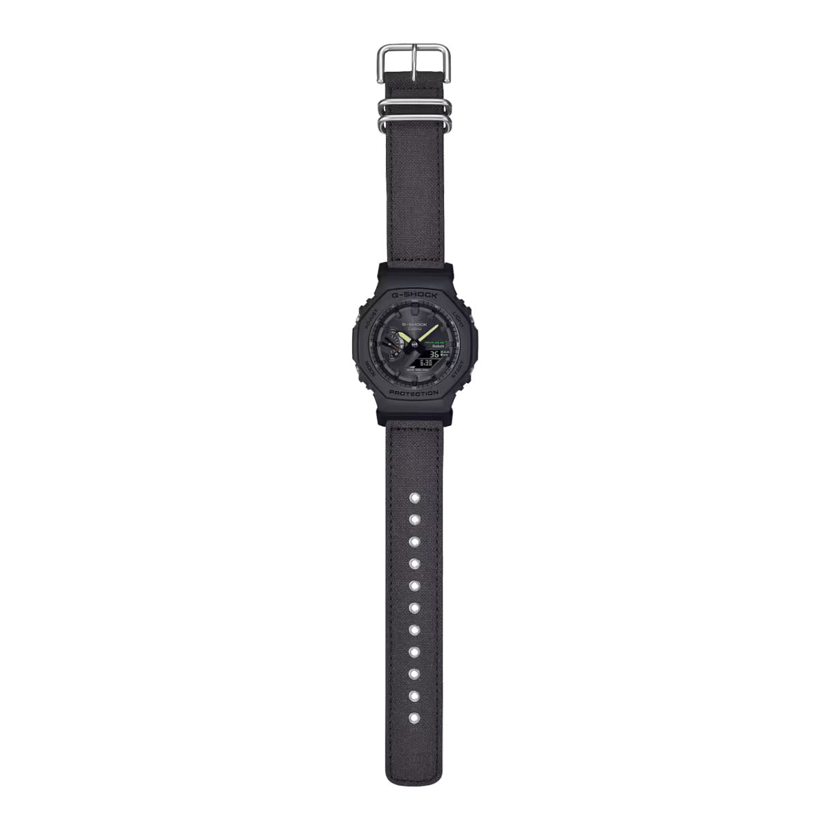 CASIO G-SHOCK GA-B2100CT-1A5 BLACK SOLAR / BLUETOOTH FABRIC BAND MEN'S WATCH