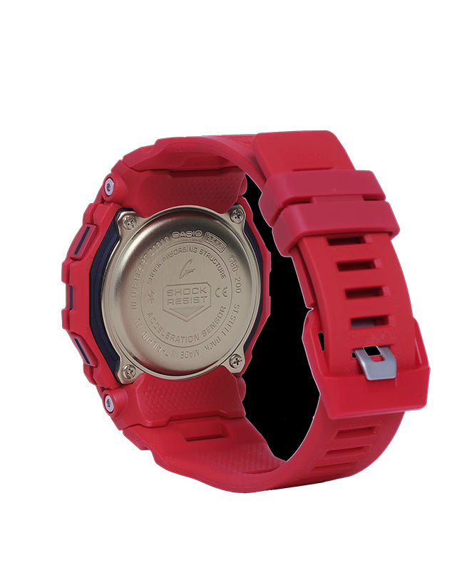 CASIO G-SHOCK GBD-200RD-4 G-SQUAD BLUETOOTH VIBRANT RED DIGITAL WATCH