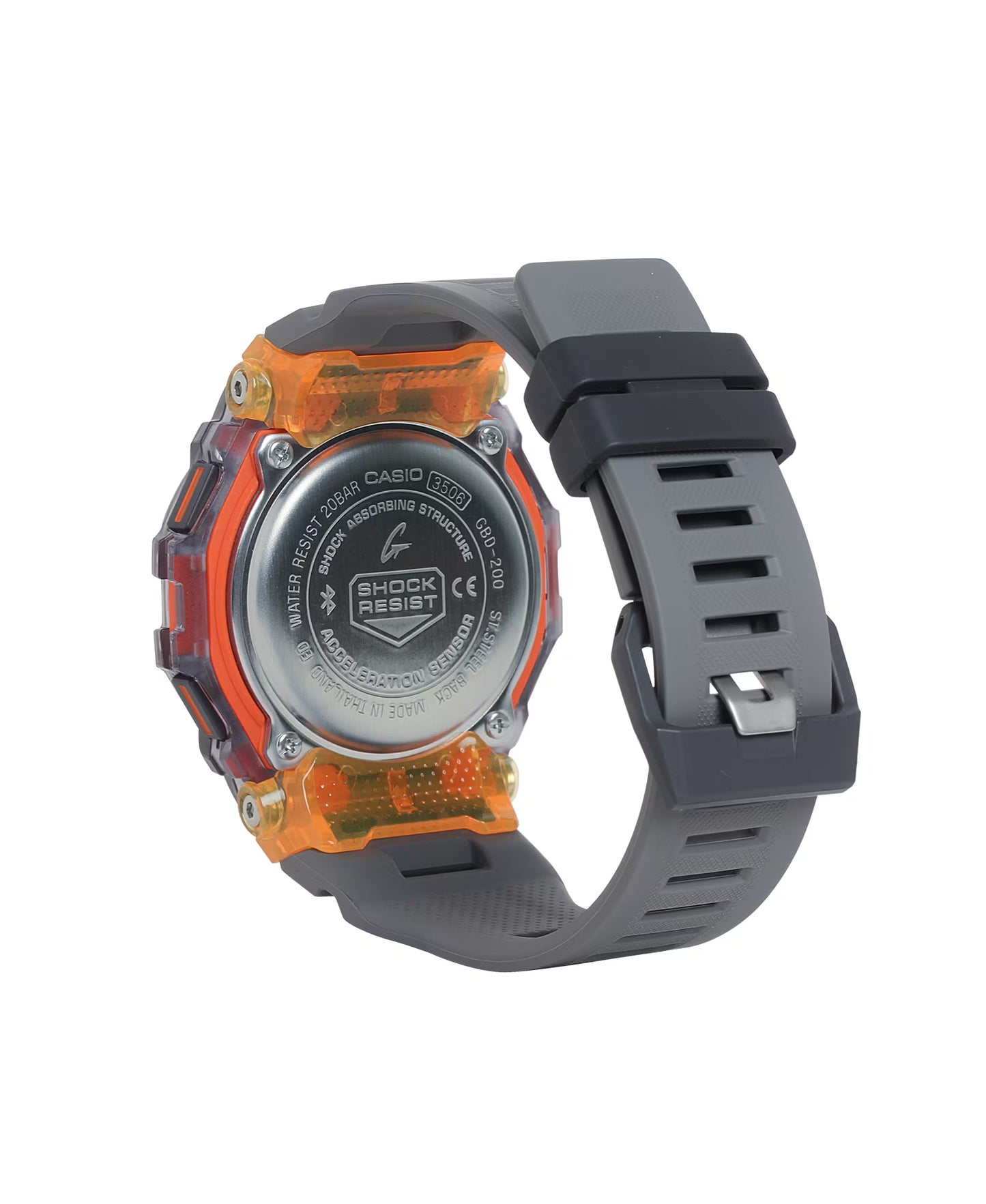 CASIO G-SHOCK GBD-200SM-1A5 BLUETOOTH ORANGE / GRAY DIGITAL WATCH
