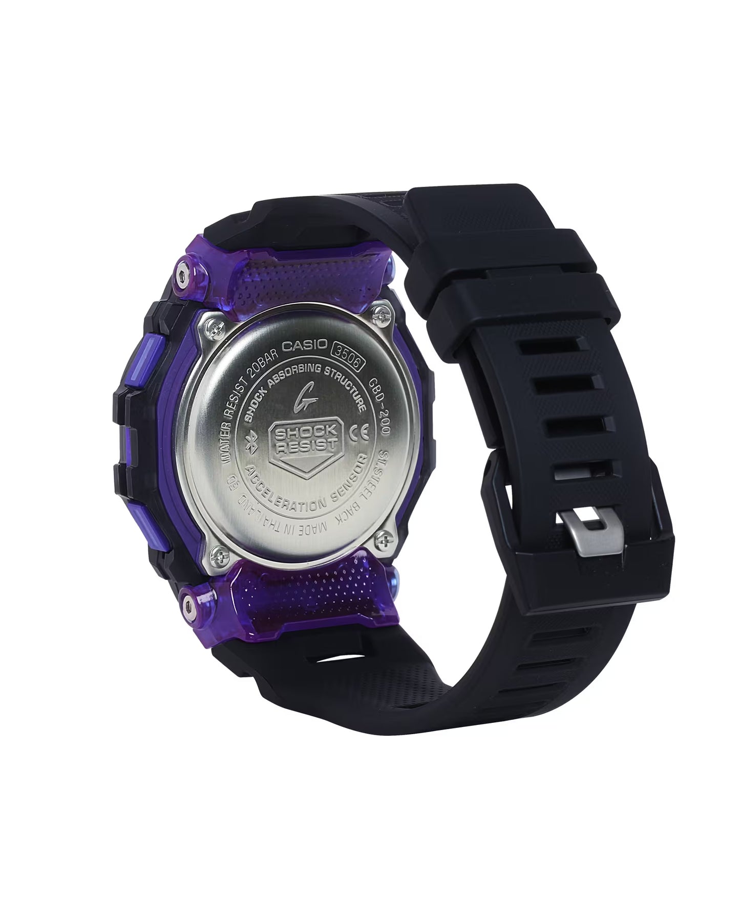 CASIO G-SHOCK GBD-200SM-1A6 G-SQUAD BLUETOOTH PURPLE / BLACK DIGITAL WATCH