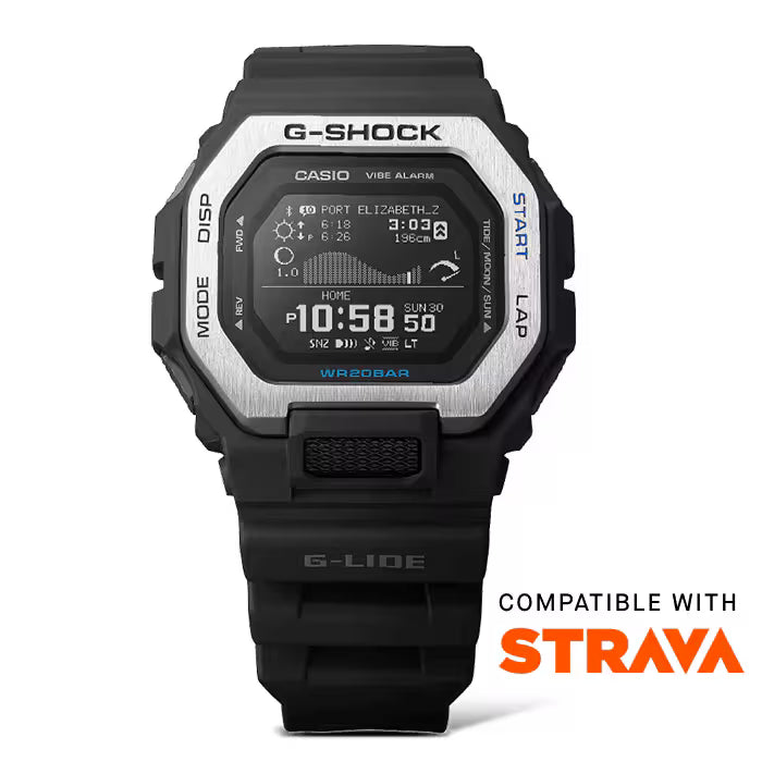 CASIO G-SHOCK GBX-100-1 G-LIDE BLUETOOTH BLACK DIGITAL WATCH