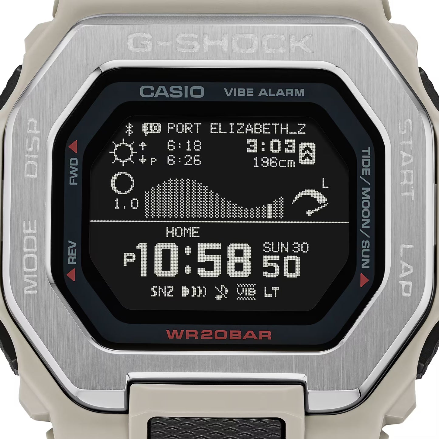 CASIO G-SHOCK GBX-100-8 G-LIDE BLUETOOTH GRAY / TAN DIGITAL WATCH