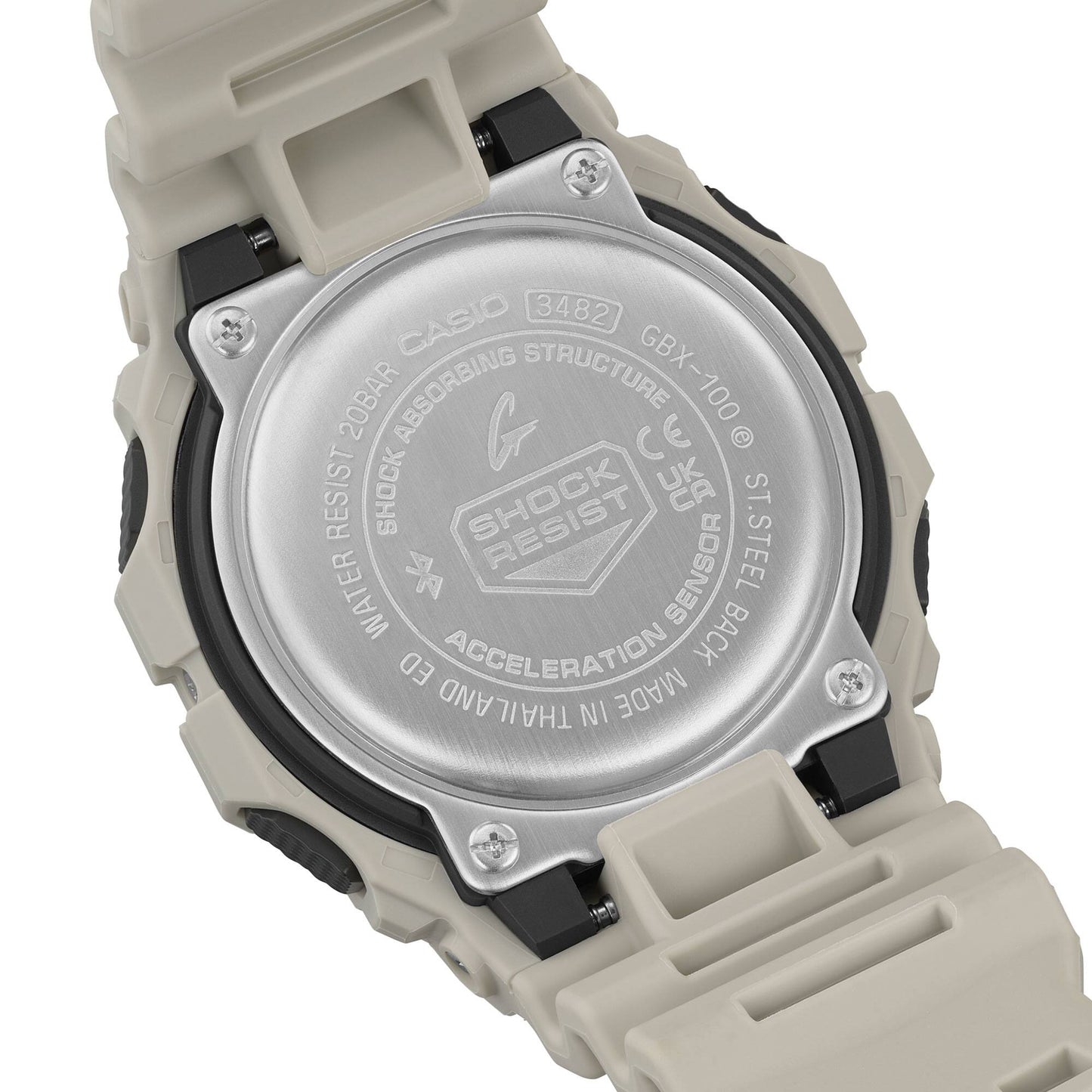 CASIO G-SHOCK GBX-100-8 G-LIDE BLUETOOTH GRAY / TAN DIGITAL WATCH