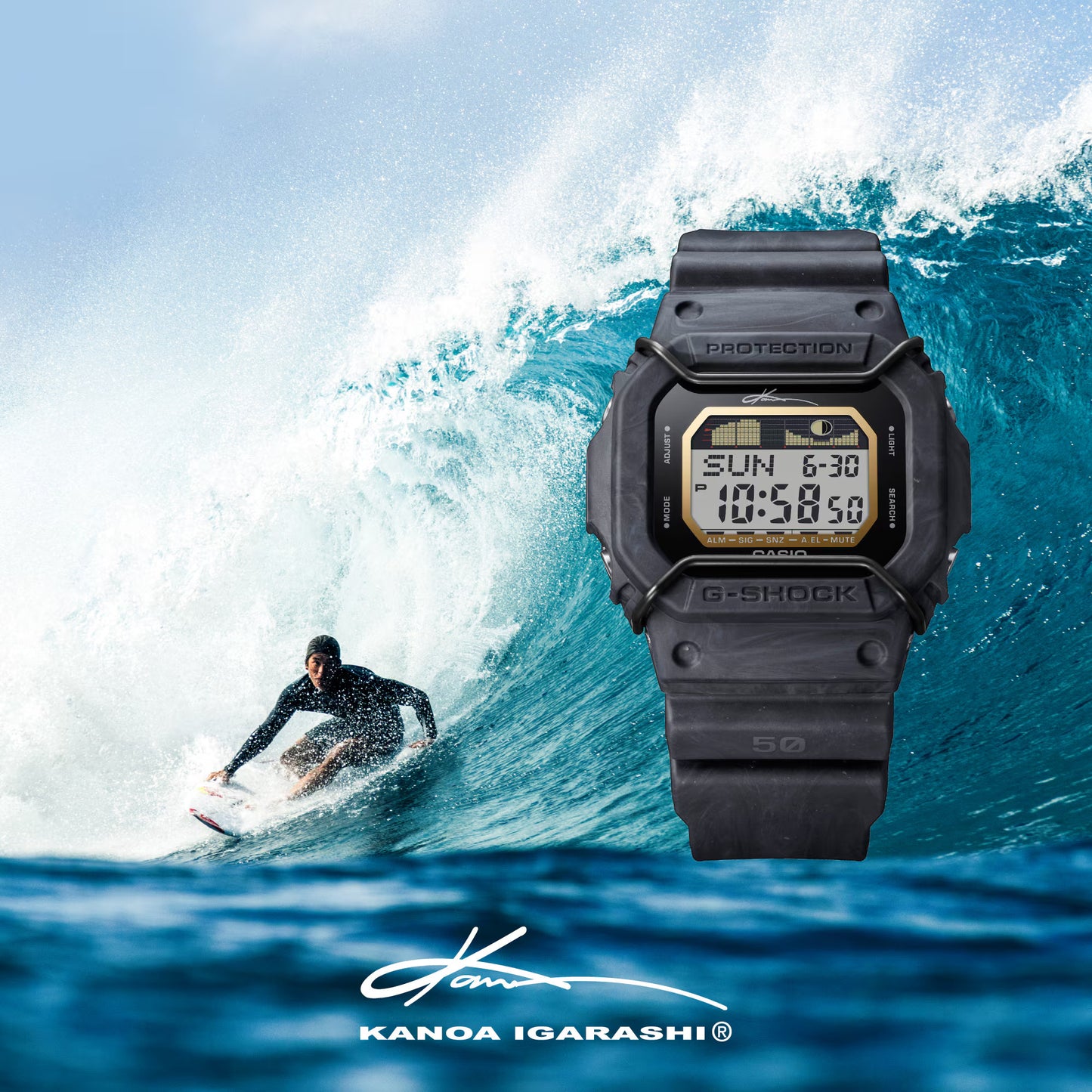 CASIO G-SHOCK GLX-5600KB-1 KANOA IGARASHI SIGNATURE BLACK DIGITAL WATCH