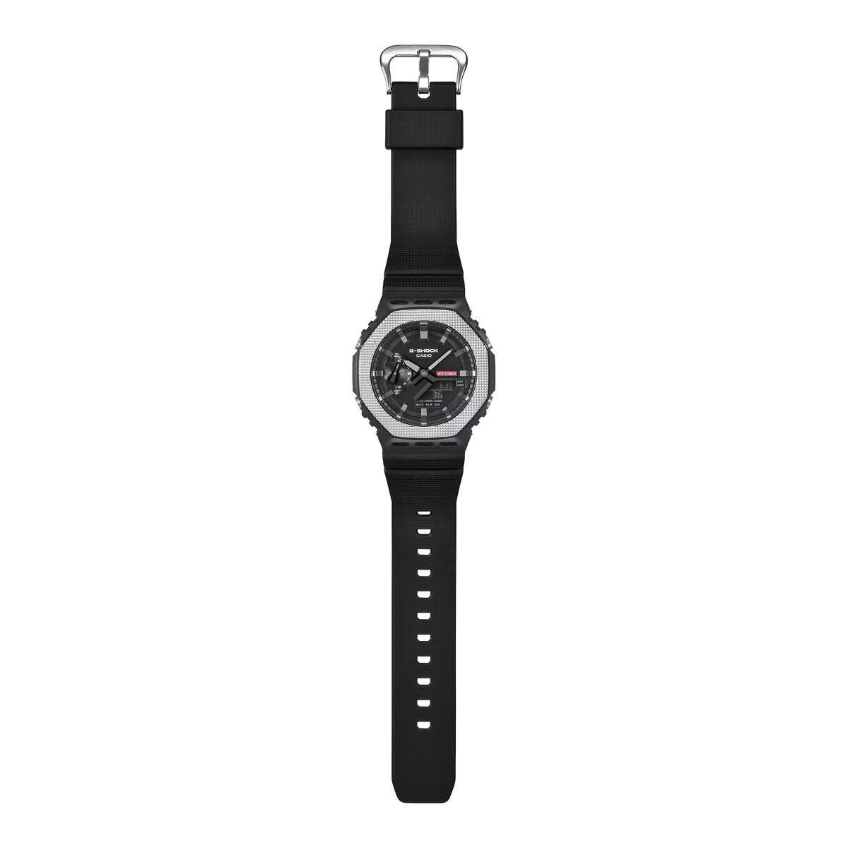 CASIO G-SHOCK GM-2100BM-1A GM2100 TEXTURED STEEL BEZEL A/D WATCH