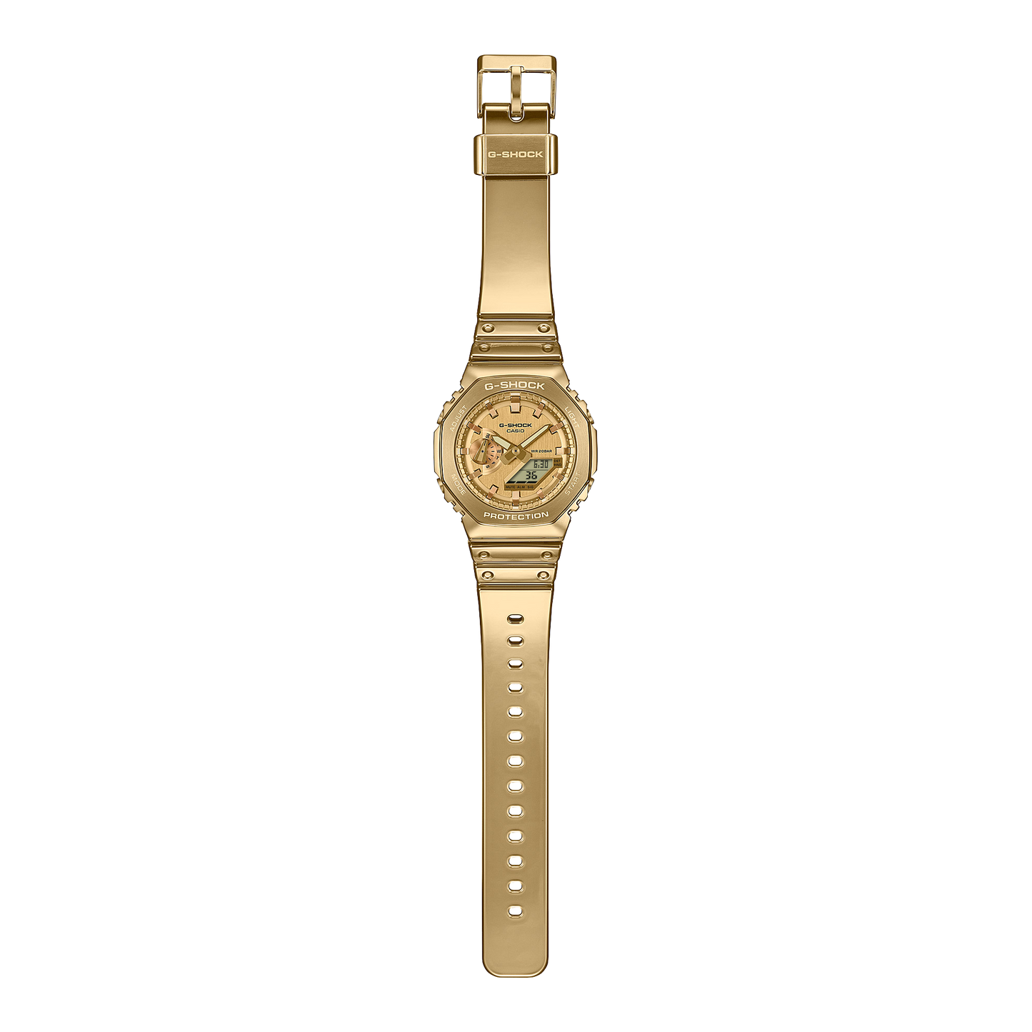 CASIO G-SHOCK GM-2100YMG-9A9 METAL BEZEL FULL GOLD MEN'S WATCH