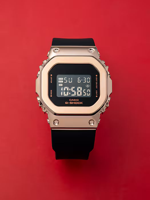 CASIO G-SHOCK GM-S5600PG-1 PINK GOLD IP BEZEL COMPACT DIGITAL WATCH