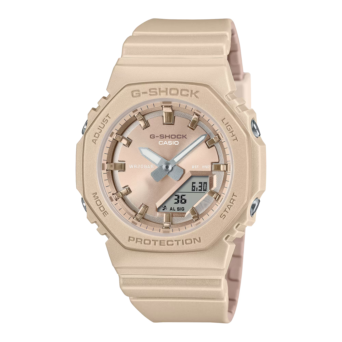 CASIO G-SHOCK GMA-P2100ST-9A BEIGE METALLIC WOMEN'S WATCH