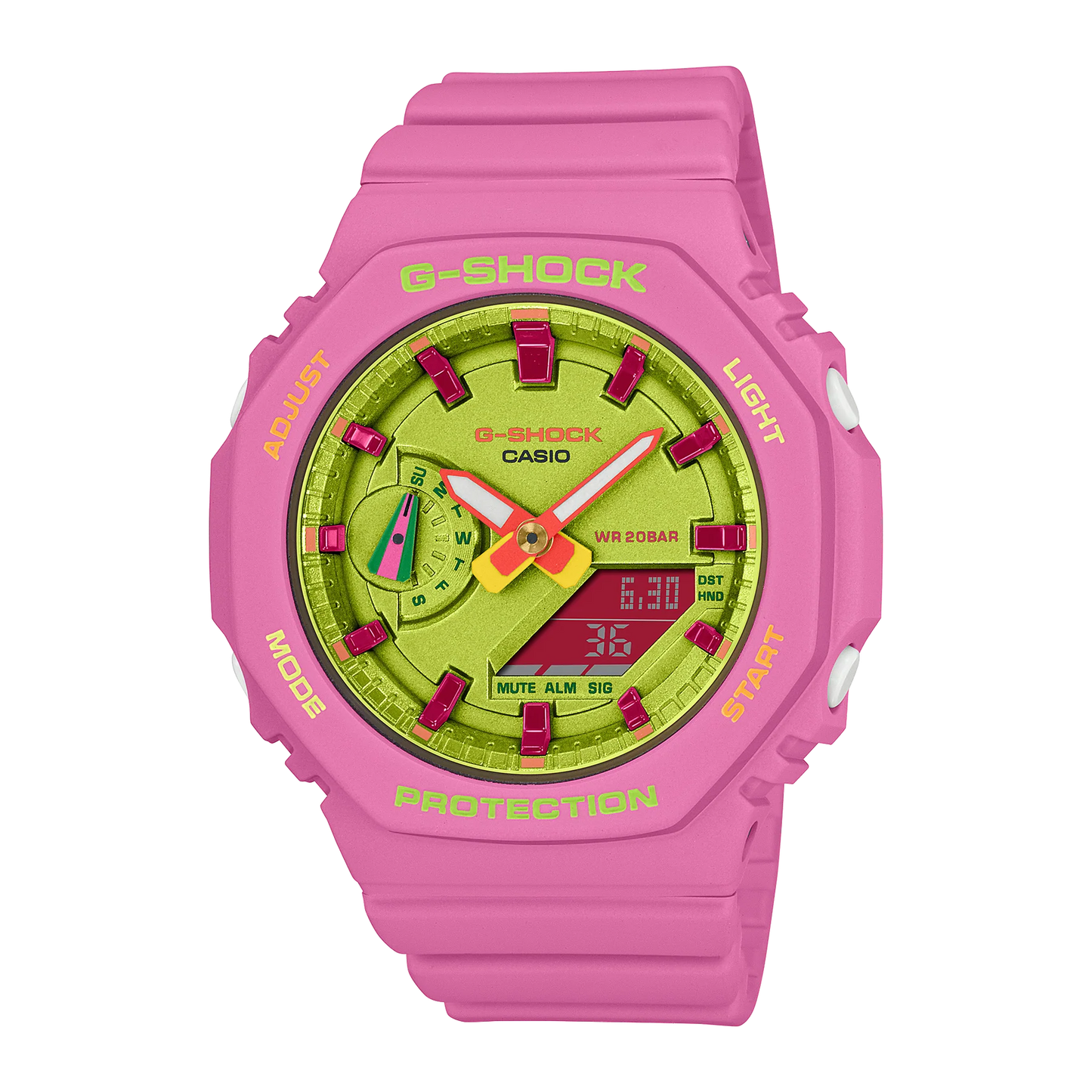 CASIO G-SHOCK GMAS2100BS-4A PINK ANALOG/DIGITAL WATCH