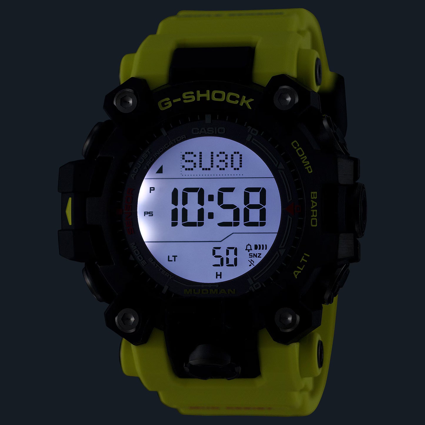 CASIO G-SHOCK GW9500MRY-1A9 MUDMAN SOLAR / MB6 RESCUE YELLOW MENS WATCH
