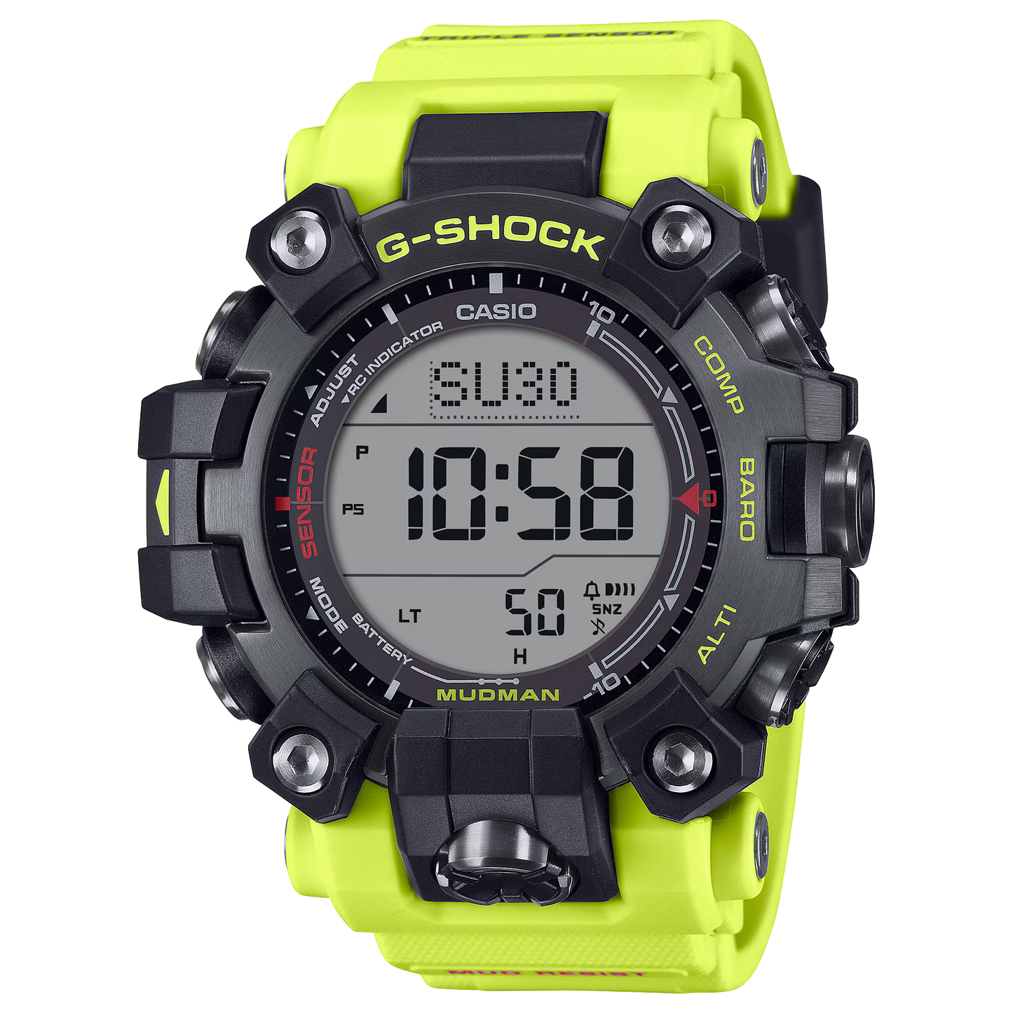 CASIO G-SHOCK GW9500MRY-1A9 MUDMAN SOLAR / MB6 RESCUE YELLOW MENS WATCH
