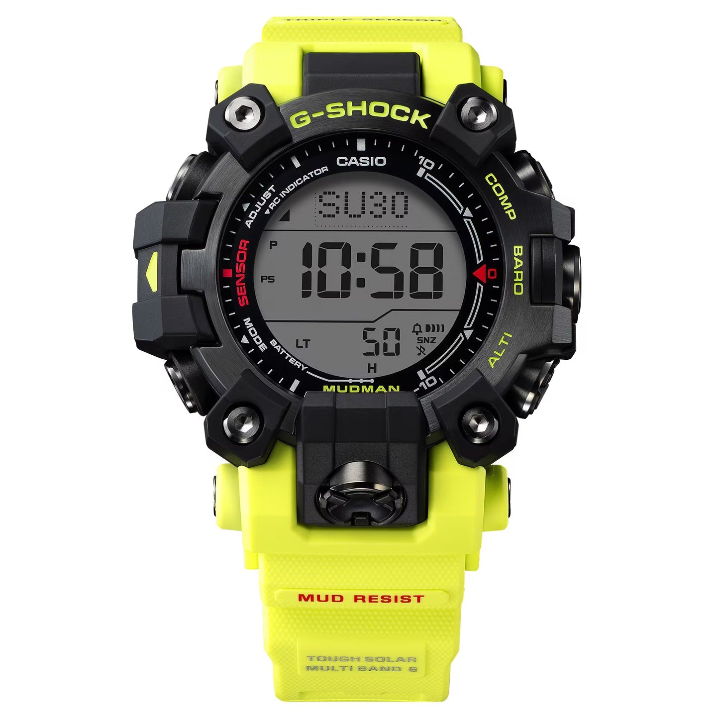 CASIO G-SHOCK GW9500MRY-1A9 MUDMAN SOLAR / MB6 RESCUE YELLOW MENS WATCH
