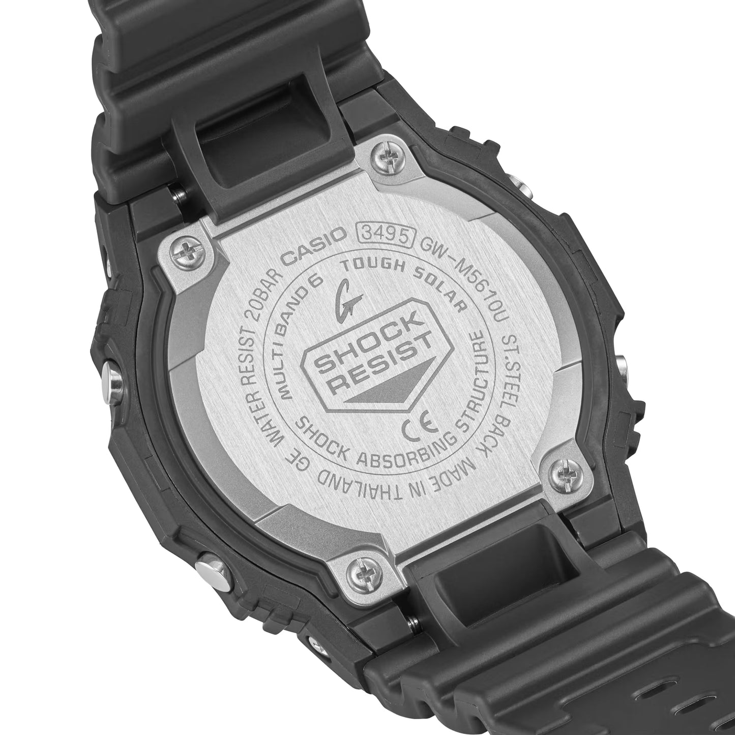 CASIO G-SHOCK GW-M5610U-1 SOLAR MULTI-BAND 6 BLACK DIGITAL WATCH