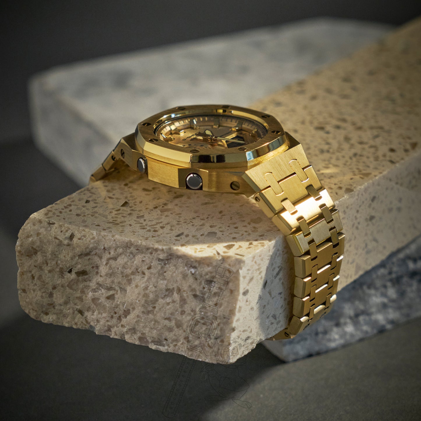 CASIOAK FULL GOLD G-SHOCK MOD GA2100 GA-2100 MEN’S WATCH