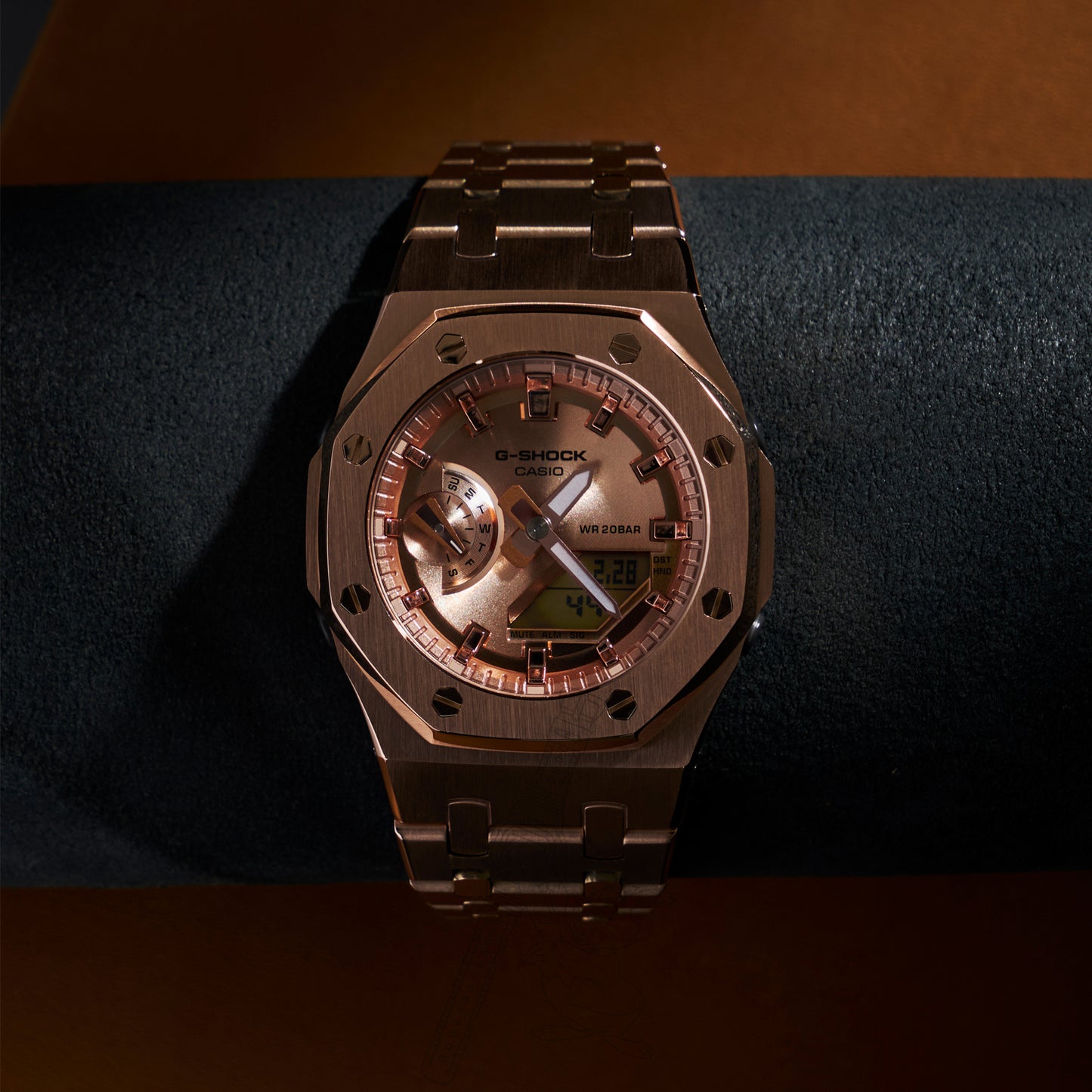 CASIOAK ROSE GOLD G-SHOCK MOD GMA-S2100 WOMEN’S / MID-SIZE WATCH