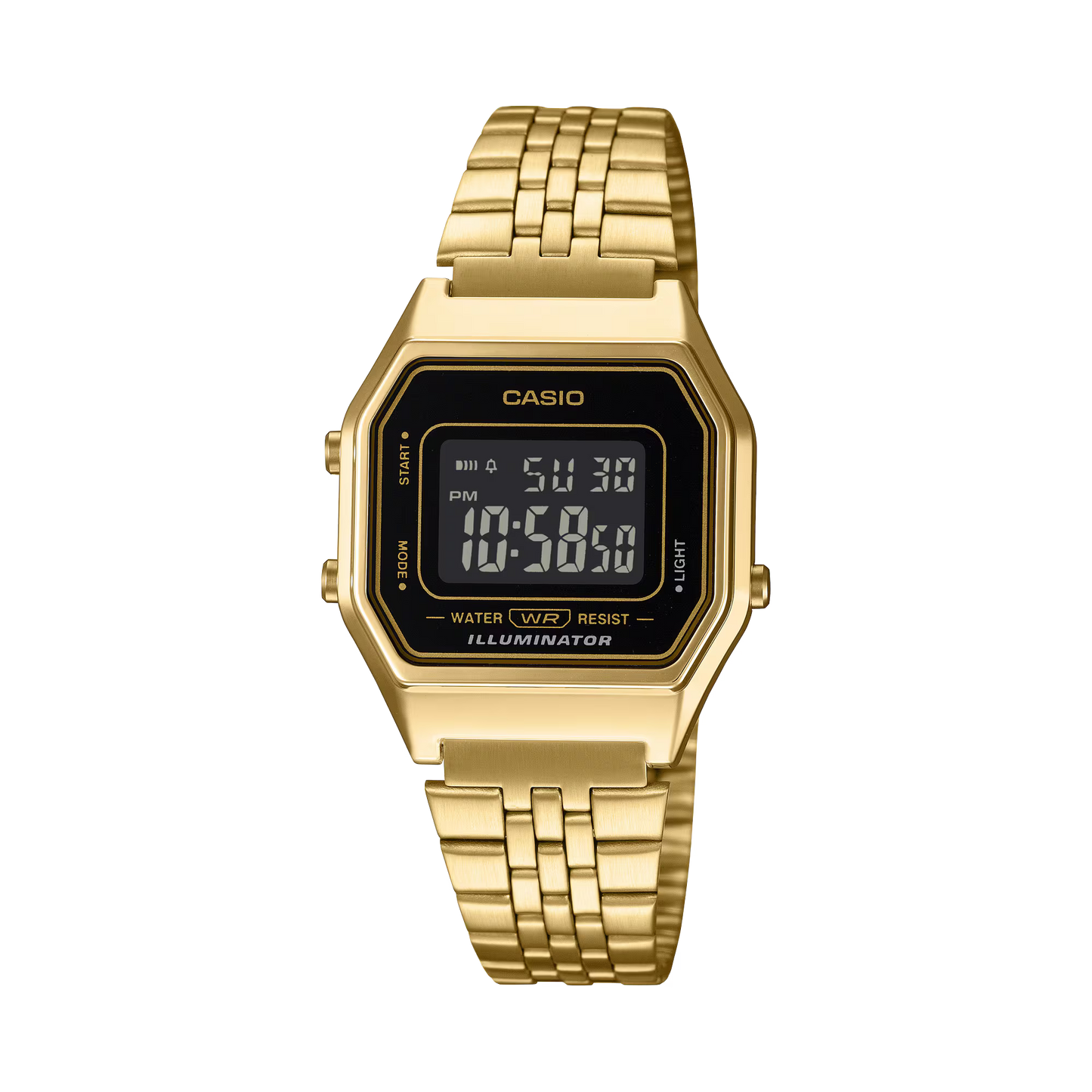 CASIO LA680WGA-1B LA680WA GOLD WOMEN'S DIGITAL WATCH