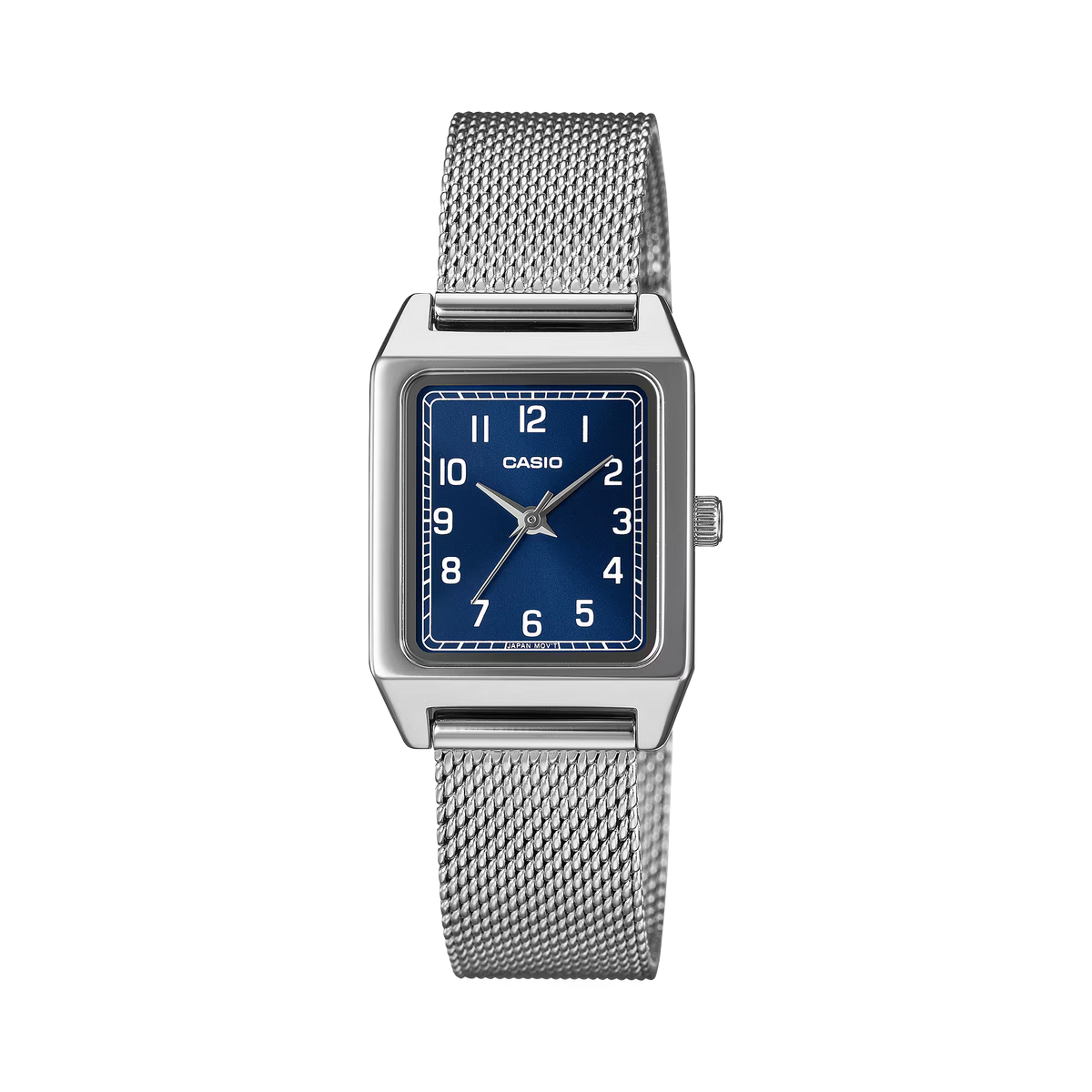 CASIO LTP-B150M-2B BLUE DIAL STAINLESS MESH BAND WOMEN'S WATCH