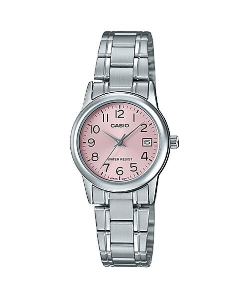 CASIO LTP-V002D-4B LTPV002 PINK DIAL WOMEN'S QUARTZ WATCH