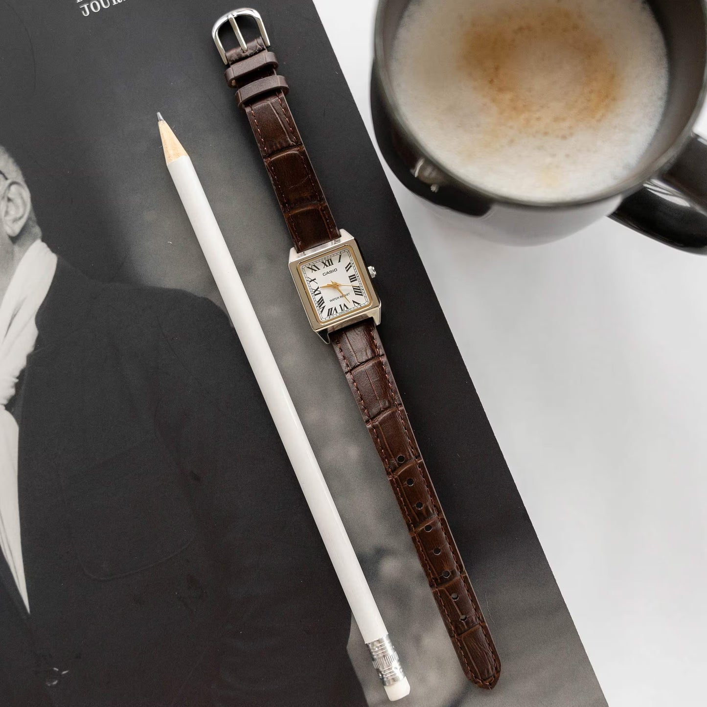 CASIO LTP-V007L-7B2 LTPV007 SILVER / WHITE DIAL WOMEN'S QUARTZ WATCH