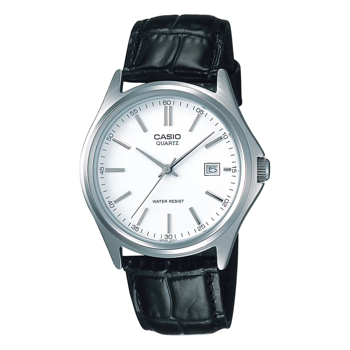 CASIO MTP-1183E-7A WHITE DIAL LEATHER BAND QUARTZ ANALOG WATCH