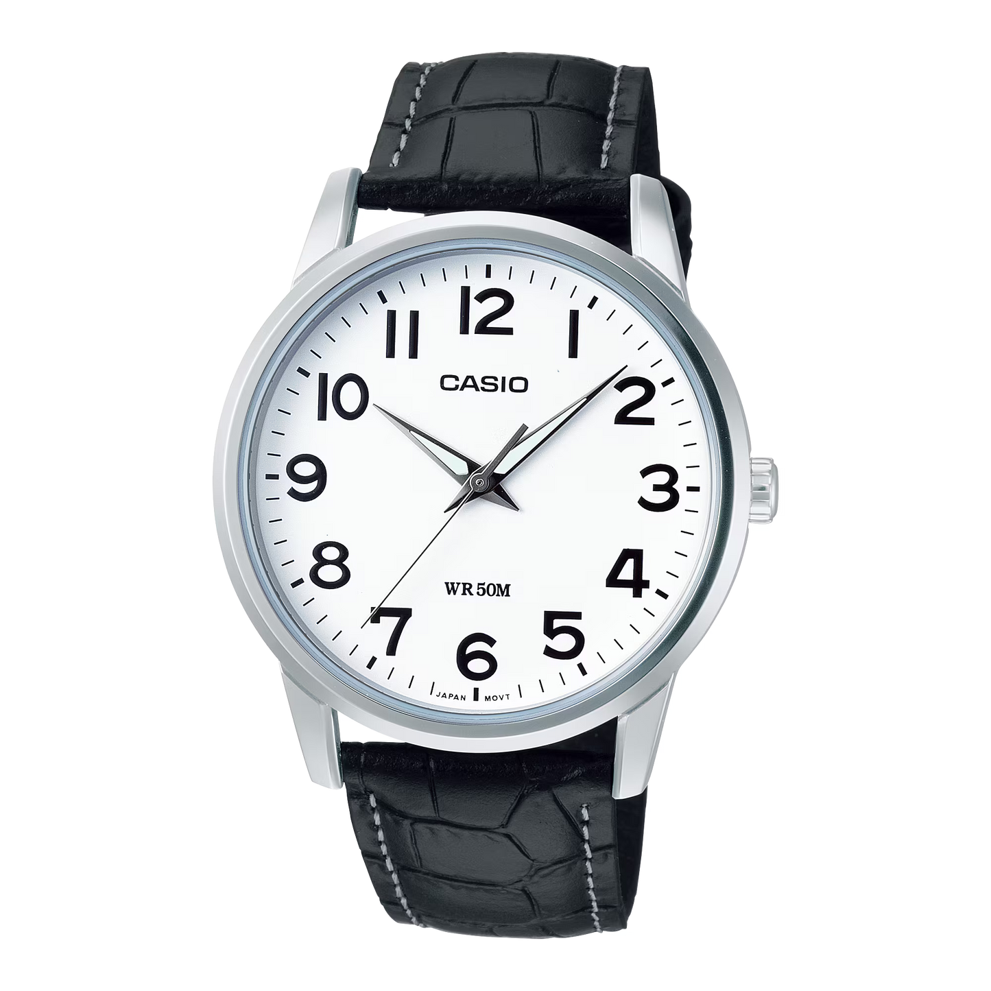 CASIO MTP-1303L-7BV WHITE LEATHER BAND 38.5MM QUARTZ ANALOG WATCH