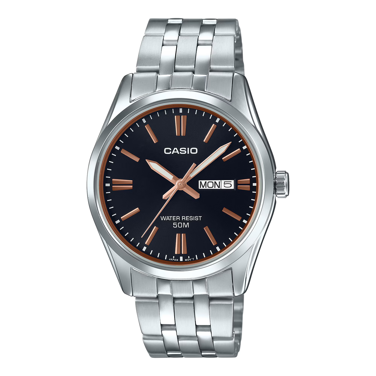 CASIO MTP-1335D-1A2V MTP-1335D-1A2 BLACK DIAL QUARTZ MEN'S WATCH