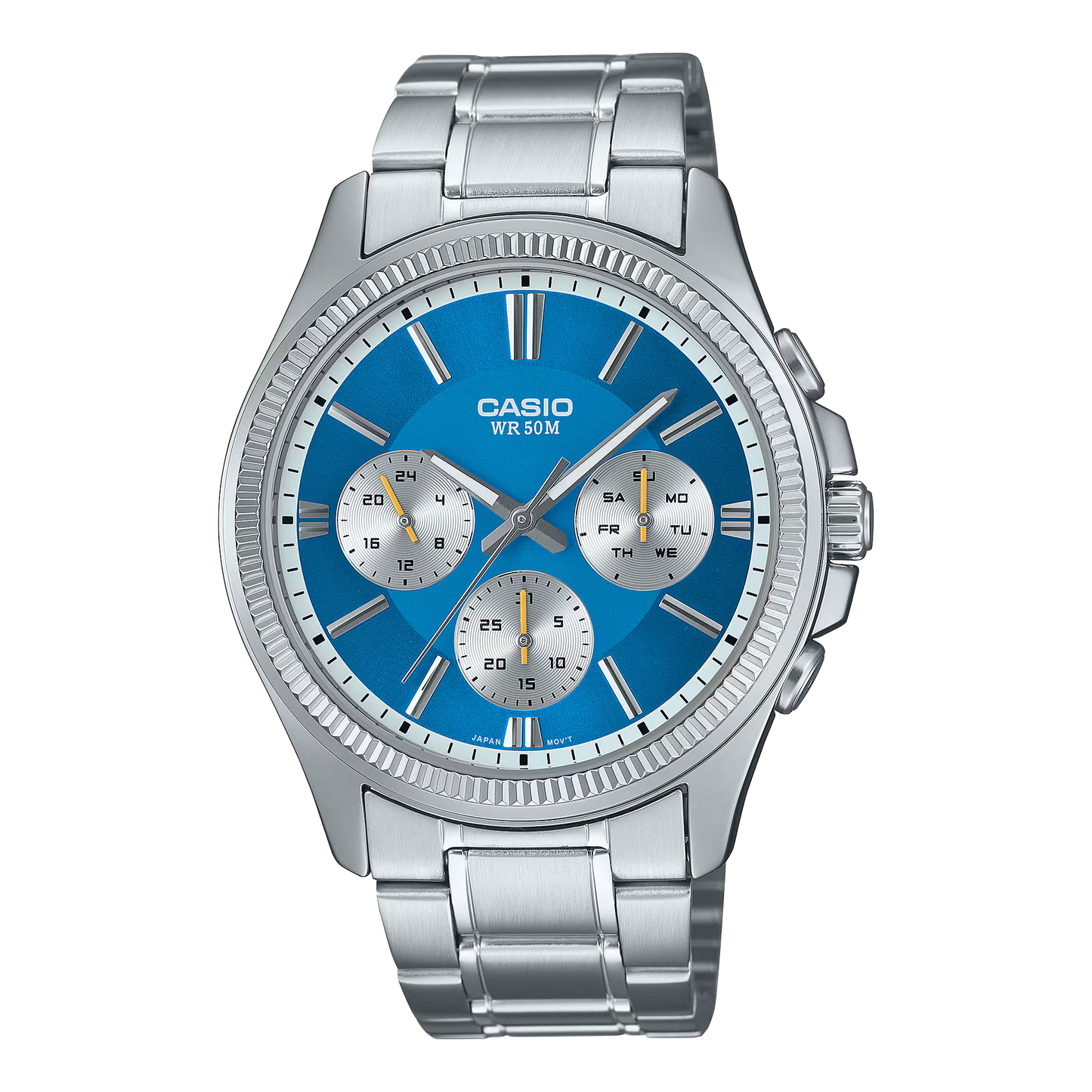 CASIO MTP-1375PD-2A2V BLUE STAINLESS STEEL QUARTZ ANALOG WATCH
