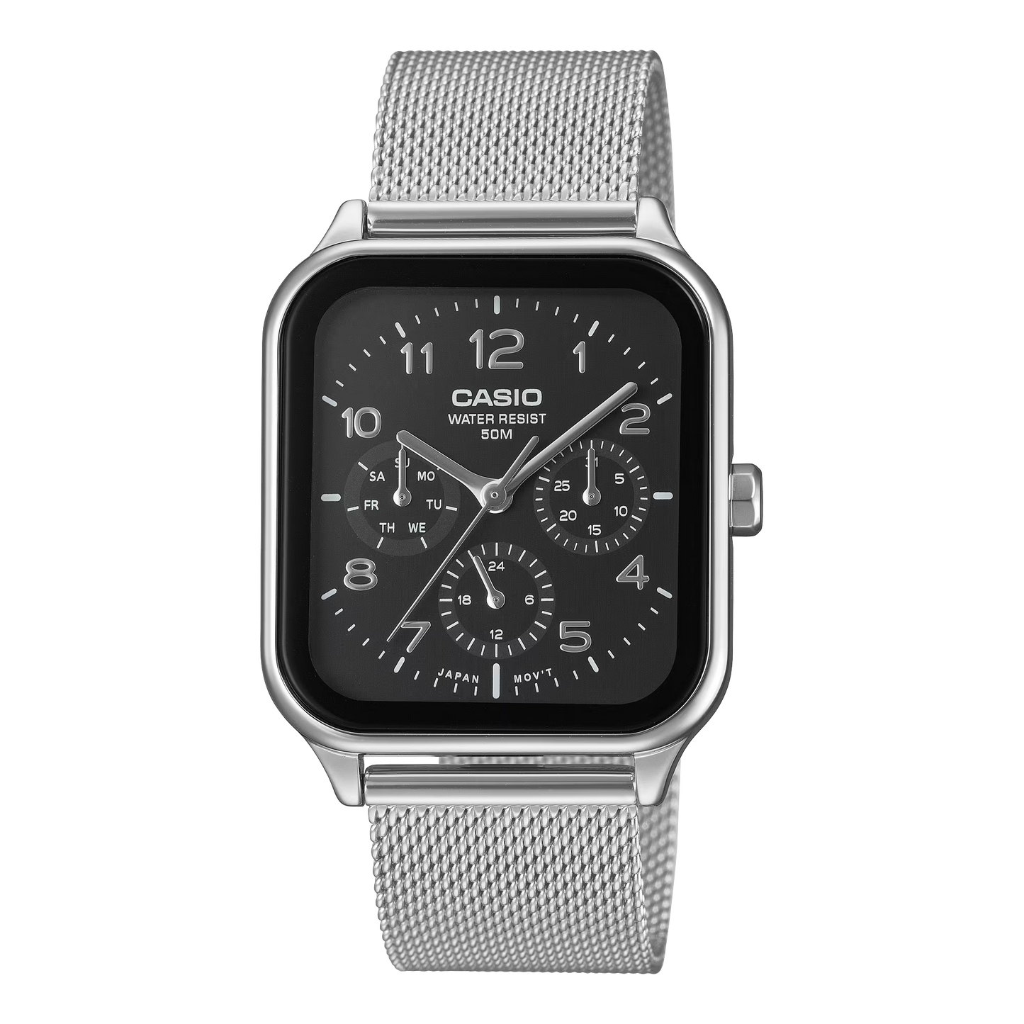 CASIO MTP-M306M-1AV NEW QUARTZ ANALOG BLACK DIAL MEN'S WATCH