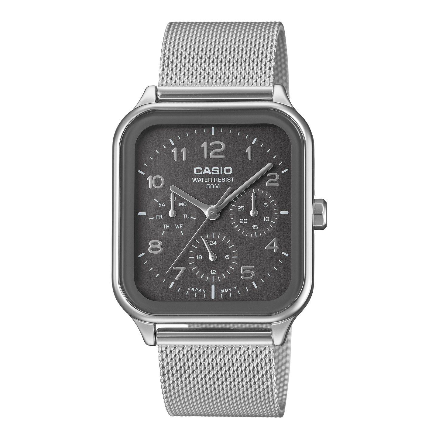 CASIO MTP-M306M-8AV NEW QUARTZ ANALOG GRAY DIAL MEN'S WATCH