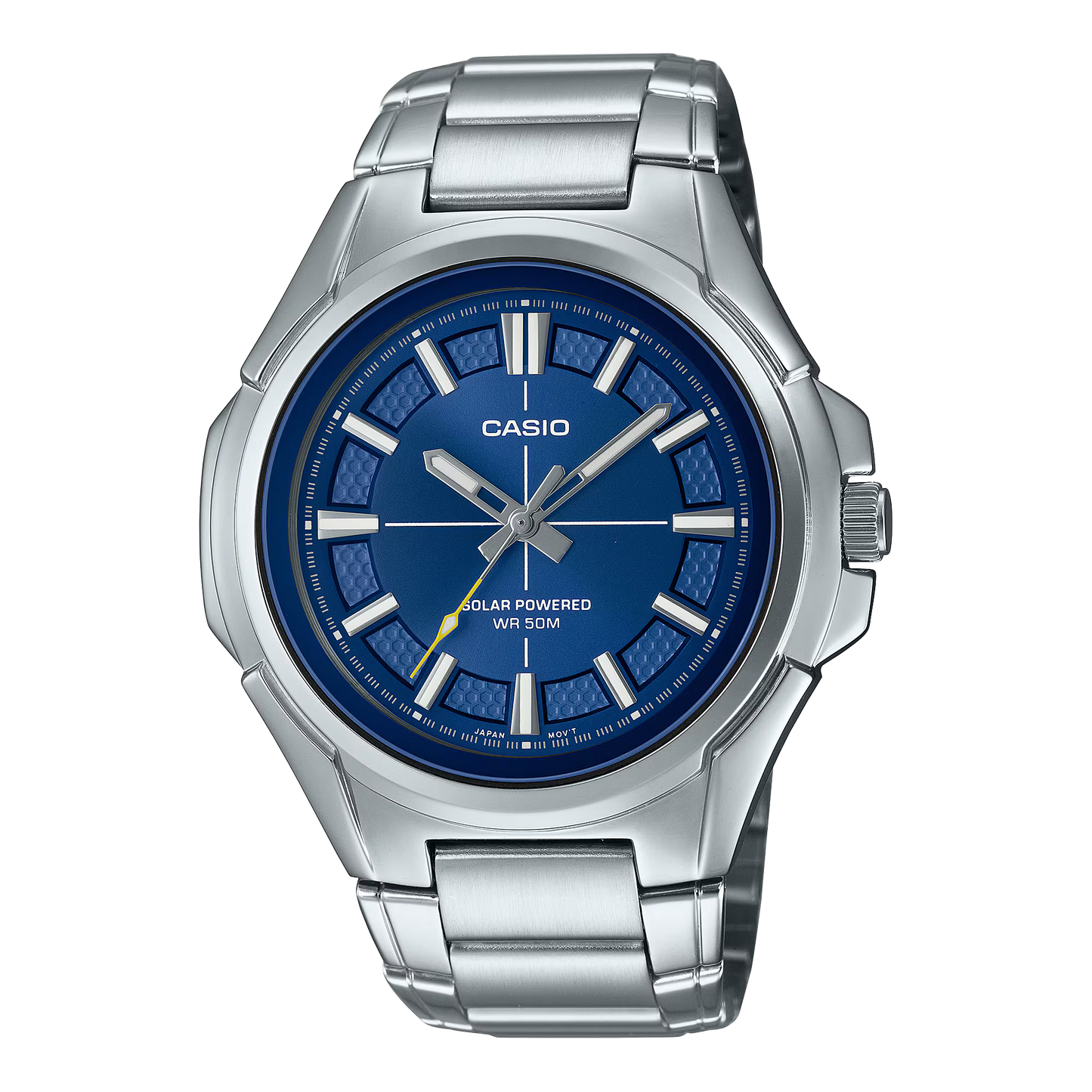 CASIO MTP-RS100D-2AV BLUE DIAL SOLAR ANALOG MEN'S WATCH