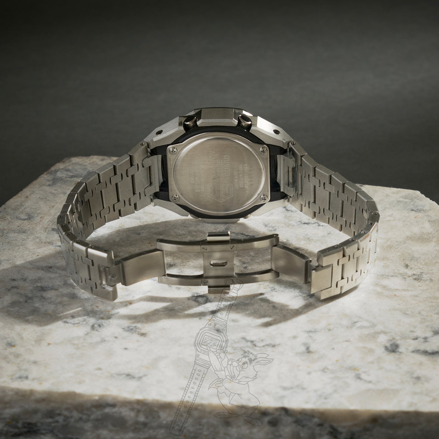 CASIOAK SANDBLAST BLACK DIAL G-SHOCK MOD GA2100 GA-2100 MEN’S WATCH