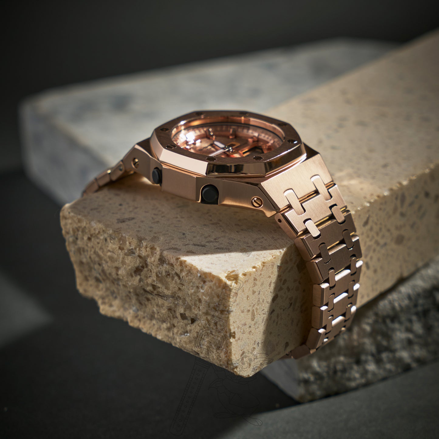 CASIOAK ROSE GOLD G-SHOCK MOD GMA-S2100 WOMEN’S / MID-SIZE WATCH